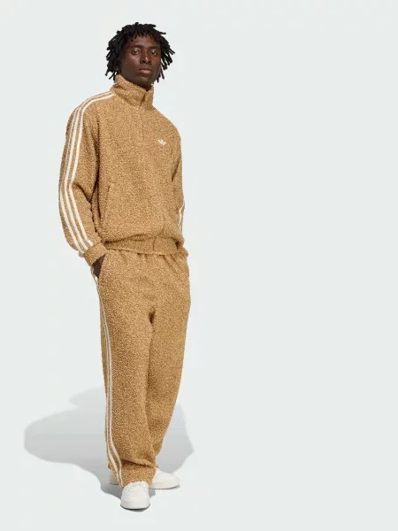 Повседневные переработанный брюки Adidas коричневые