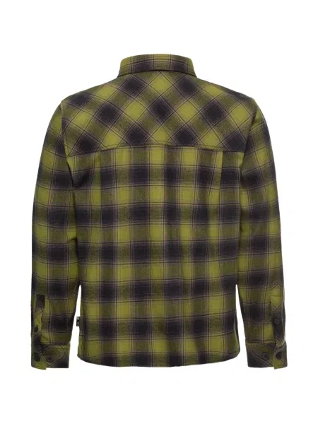 Košulja Jack Wolfskin karirana zelena