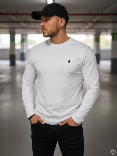 Longsleeve Dstreet biały