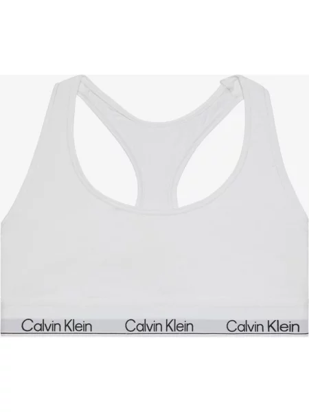 Biustonosz Calvin Klein Unlined Bralette S biały