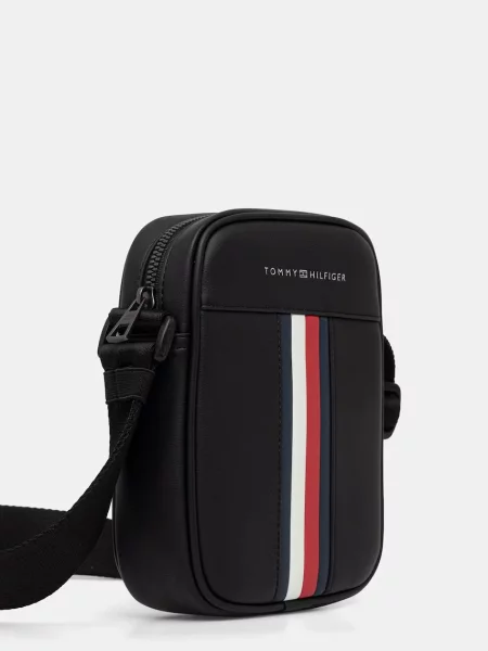 TOMMY HILFIGER Geantă de umăr roșu / negru / alb albastru