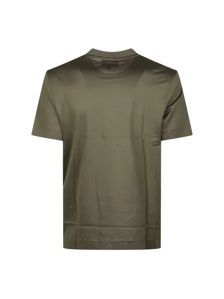 Koszulka Emporio Armani z napisami zielona