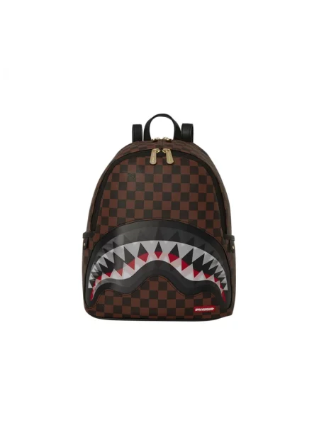 Lniany plecak Sprayground brązowy