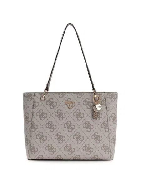 GUESS Nakupovalna torba NOELLE II sepija bela
