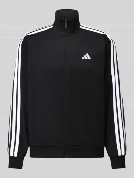 Bluza rozpinana z bocznymi zapinanymi na błyskawiczny Adidas Sportswear czarna