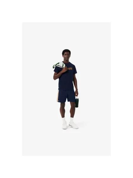 Pantaloni Lacoste albastru