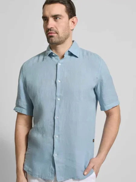 Koszula casualowa o kroju regular fit z czystego lnu model RASH' Boss Orange