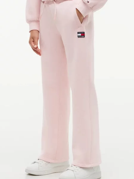 Tommy Hilfiger pantaloni de trening pentru copii din roz