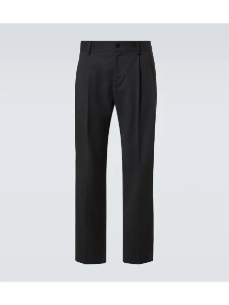 Vlněné kalhoty Dolce&gabbana šedé