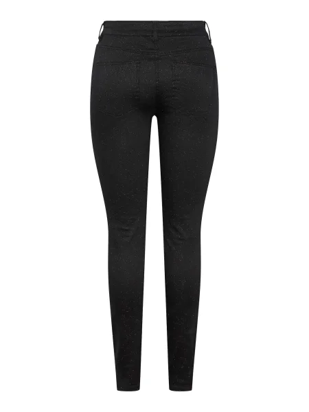 PIECES Jeans SHINE' negru