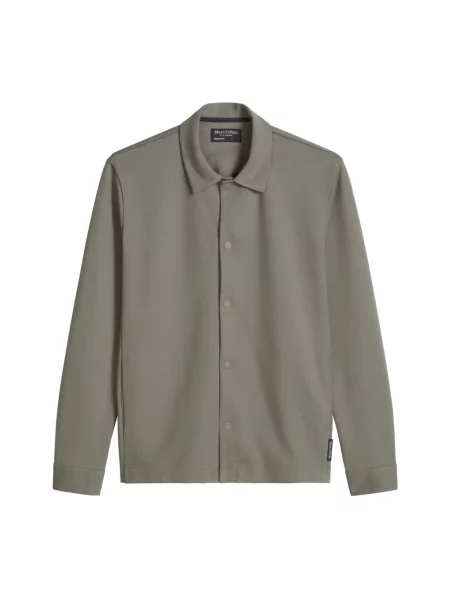 Marc O'Polo bluza rozpinana z bawełną szara