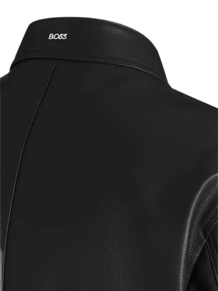 Geanta de piele Boss negru