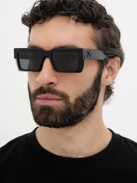 Off-White Ochelari de soare Negru alb