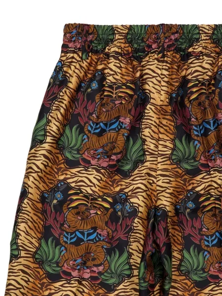 Pantaloni Paula de mătase auriu
