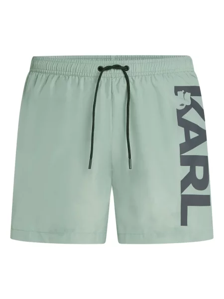 Slip de baie Karl Lagerfeld cu imagine verde