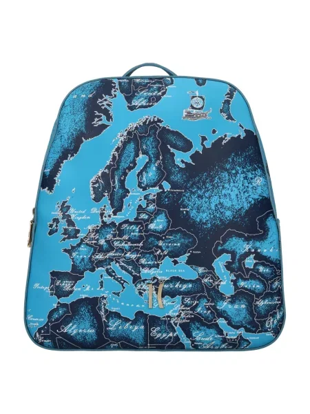 Plecak Alviero Martini 1a Classe skórzany niebieski
