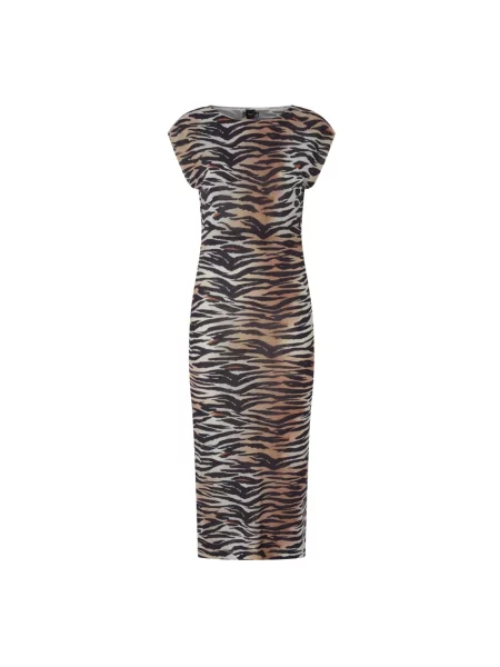 Osłona wielobarwność sukienka midi Pinko do kolan