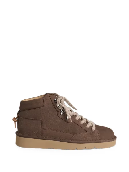 Sneakerși Panchic din piele maro