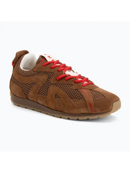 Sneakerși Inuikii din piele de căprioară maro