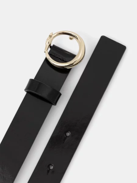 Trussardi curea pentru femei din piele negru