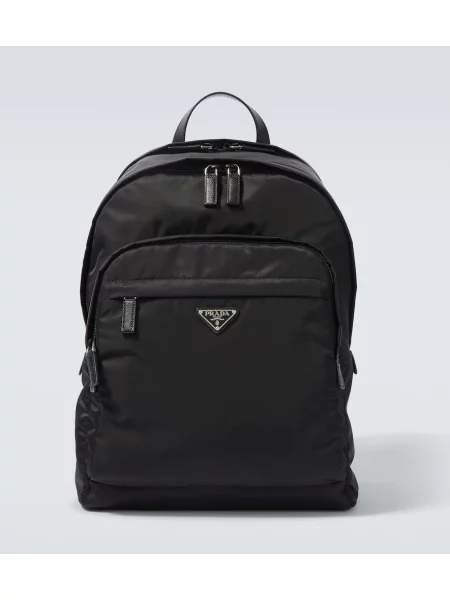 Rucsac Prada din piele negru