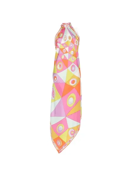 Rochie midi Pucci cu imagine cu imprimeu geometric roz