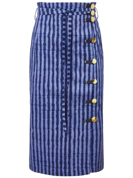Fustă midi Altuzarra până la genunchi albastru