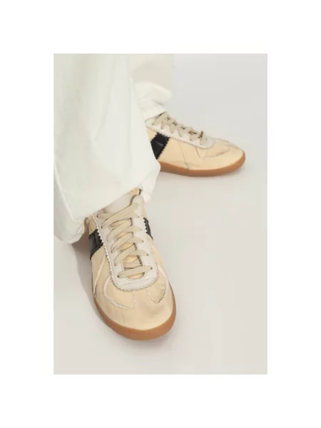 Sneakersy Maison Margiela skórzane beżowe