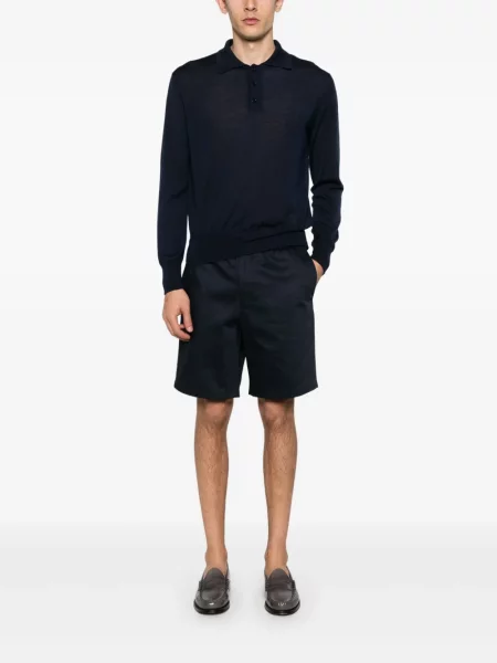 Polo Ami Paris tricotate albastru