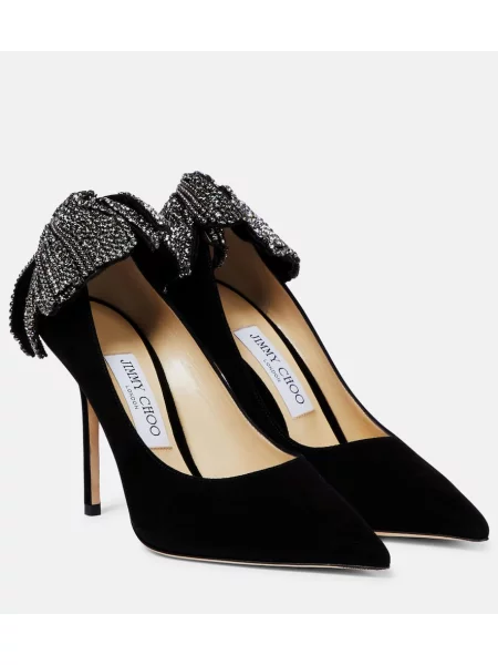 Pantofi cu toc Jimmy Choo din piele de căprioară negru