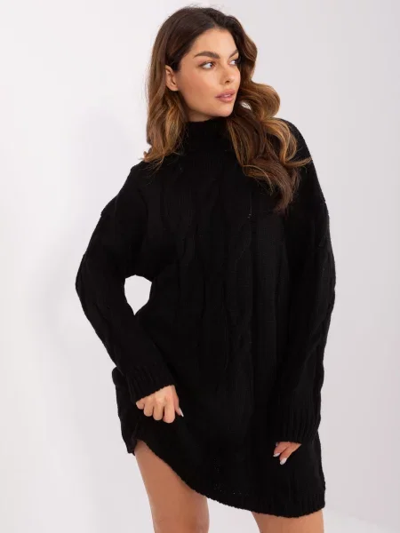 Rochie Fashionhunters tricotate de costum negru