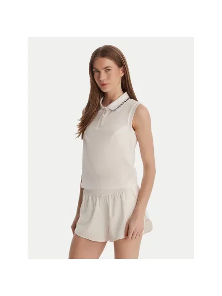 Guess Polo Regular Fit λευκό