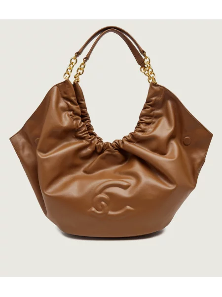 Coccinelle De piele geantă shopper Coccinelle Smash maro