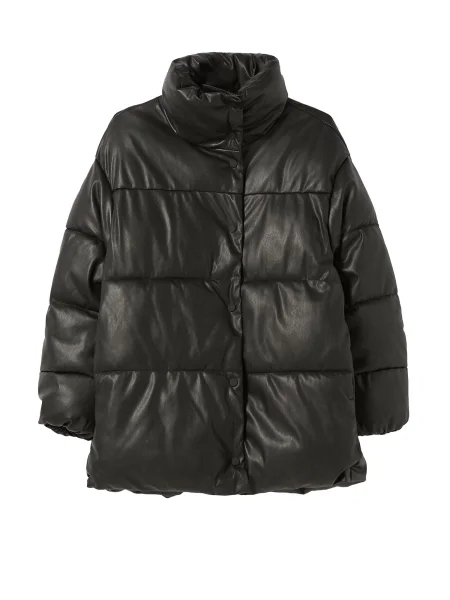 Bershka Zimska jakna črna