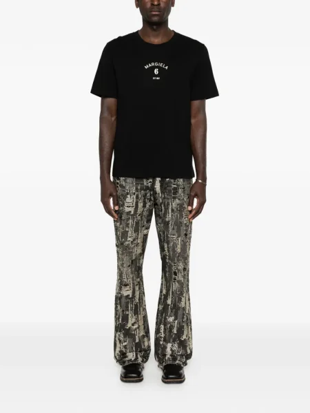 Тениска Mm6 Maison Margiela с автограф черно