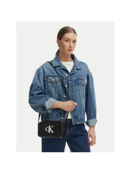 Calvin Klein Torebka Bold Ck Camera Bag czarny