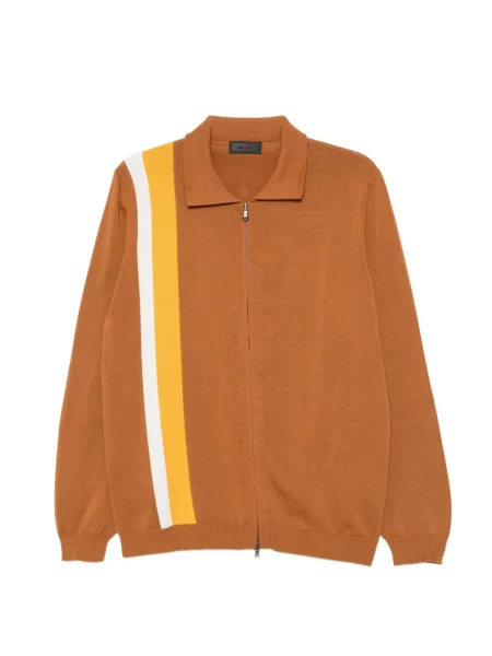 Cardigan Kiton cu dungi maro
