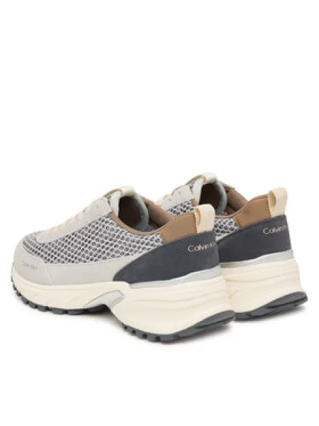Sneakersy Calvin Klein Hike Runner Lace Up Techmix béžová