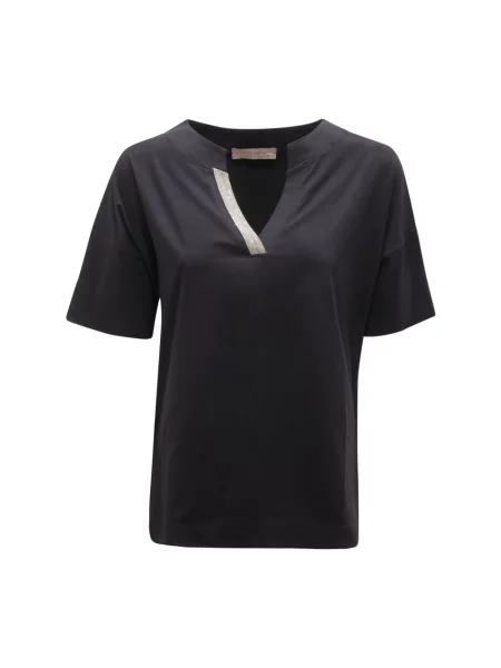 Koszulka D.exterior z dżerseju czarna