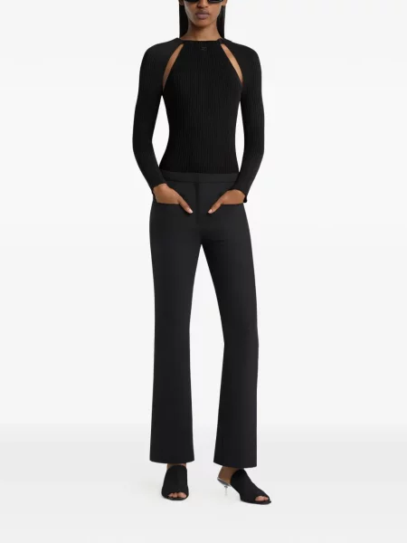 Tricou Courreges lung negru