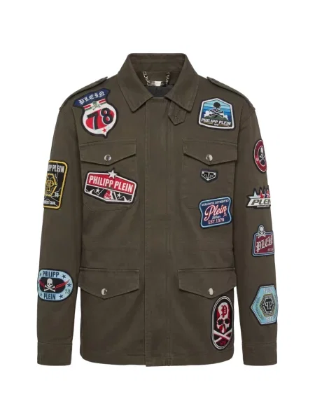 Geacă Philipp Plein cu petice verde