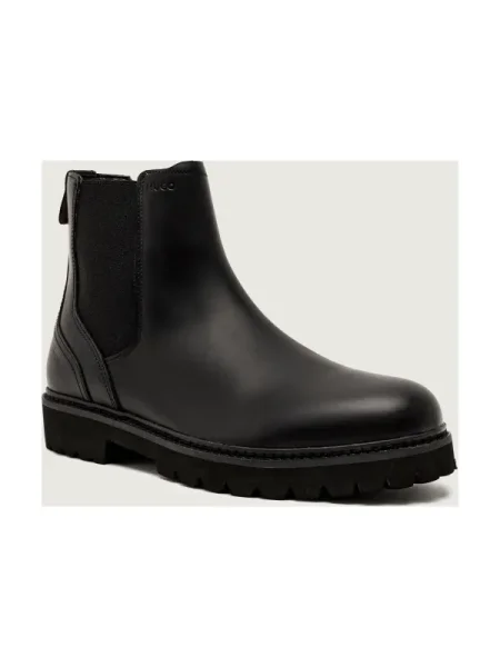 HUGO De piele ghete chelsea Draven_cheb_bo negru