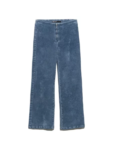 Decupat pantaloni Bimba Y Lola de catifea albastru