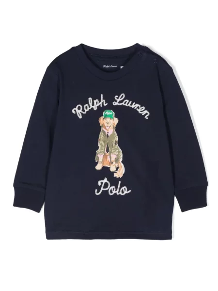 Koszulka polo dziecięca Polo Ralph Lauren niebieska