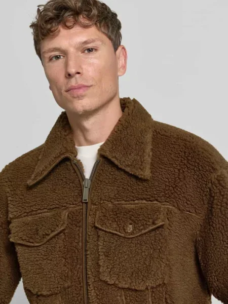 Kurtka teddy o kroju regular fit z zamkiem błyskawicznym dwustronnym Dsquared2 Ready To Wear