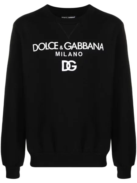 Mikina Dolce & Gabbana s výšivkou černá