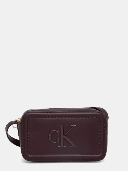 Geantă Calvin Klein Bold Ck Camera Bag Vișiniu violet