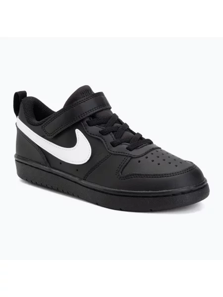 Детски обувки Nike Court Borough Low Recraft black/black/white бяло