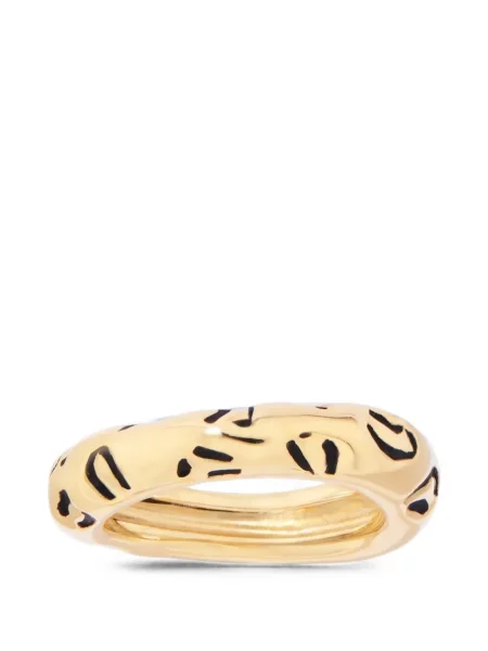 Inel Aurelie Bidermann cu imagine cu model leopard