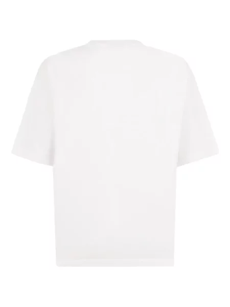 Tricou Dsquared2 cu decolteu rotund scurt alb